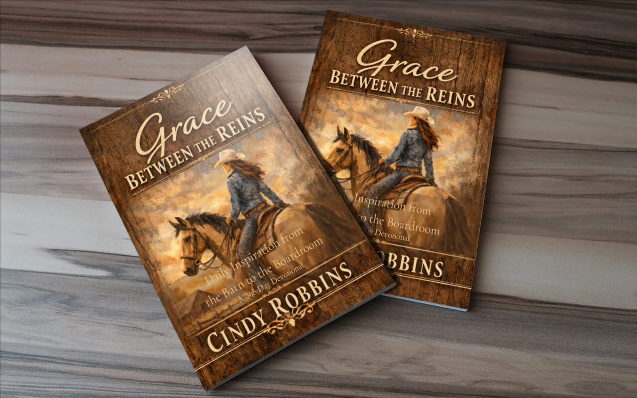 Grace Between the Reins book mockup